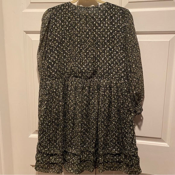 Mini Babydoll Metallic Sparkle Dress Urban Outfitters - Picture 3 of 11